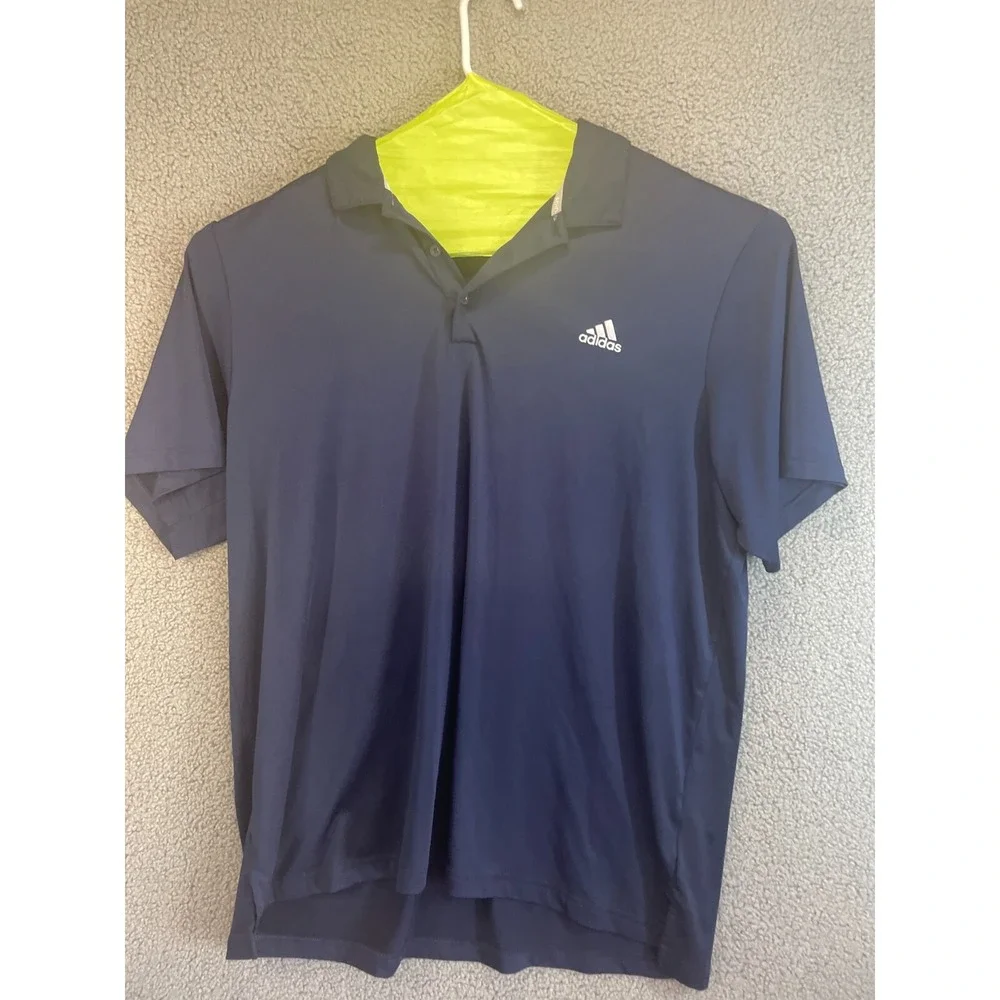 Adidas‎ Mens  Golf Polo Shirt, Blue White Size 2XL